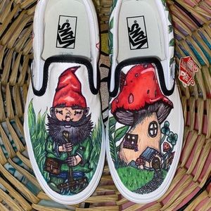 Customized slip on vans